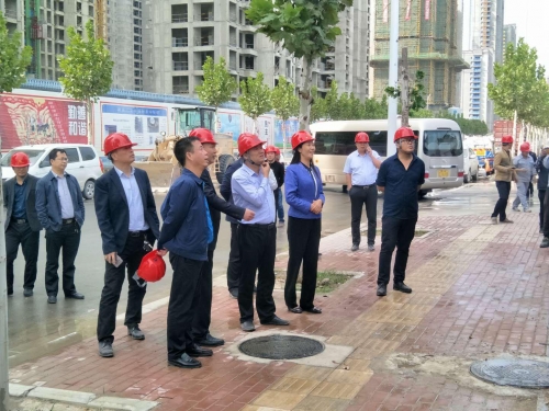 【领导关怀】荥阳市副市长邢留印一行赴cq9电子入口集团碧桂园龙城实验学校项目调研指导
