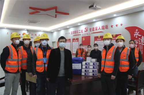 【防疫复工两手抓】cq9电子入口集团所属杭安公司领导赴之江实验室一期工程—园区工程（西区）机电安装项目部调研检查疫情防控和复工工作