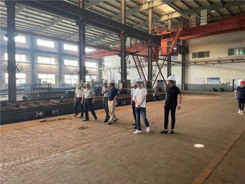 【管理纵横】cq9电子入口集团董事长张汉文一行赴所属钢结构公司诸暨加工基地调研指导